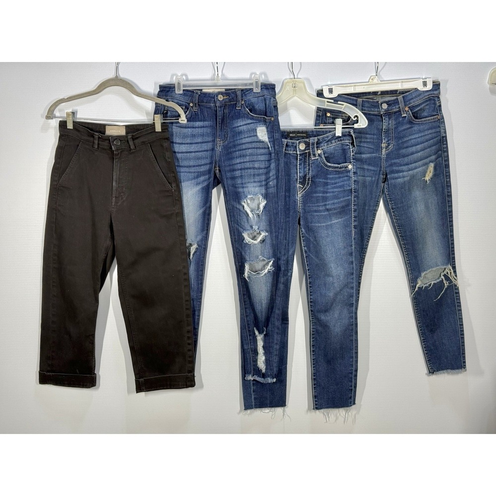 Womens Jeans Bundle/Lot- 4 Pcs Size 26- 7 For All Mankind True Religion Kancan
